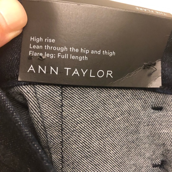 NWT Ann Taylor Flare Denim Trousers - Picture 3 of 3